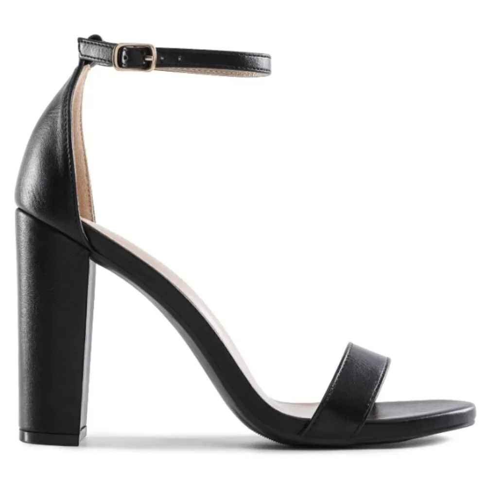 DREAM PAIRS Women's Hi-Chunk High Heel Pump in Black, Size 7.5​​​​​​